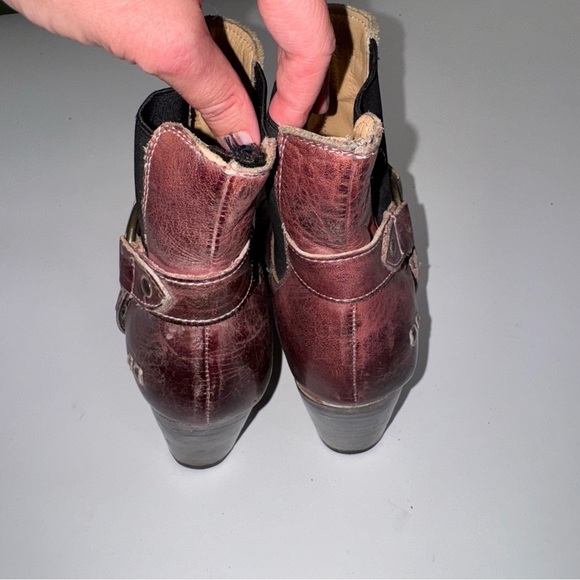 Bed Stu Liberate Maroon Harness Boots Size 7 - Picture 9 of 11